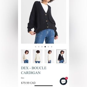 Dex Boucle Cardigan XL ~Like New